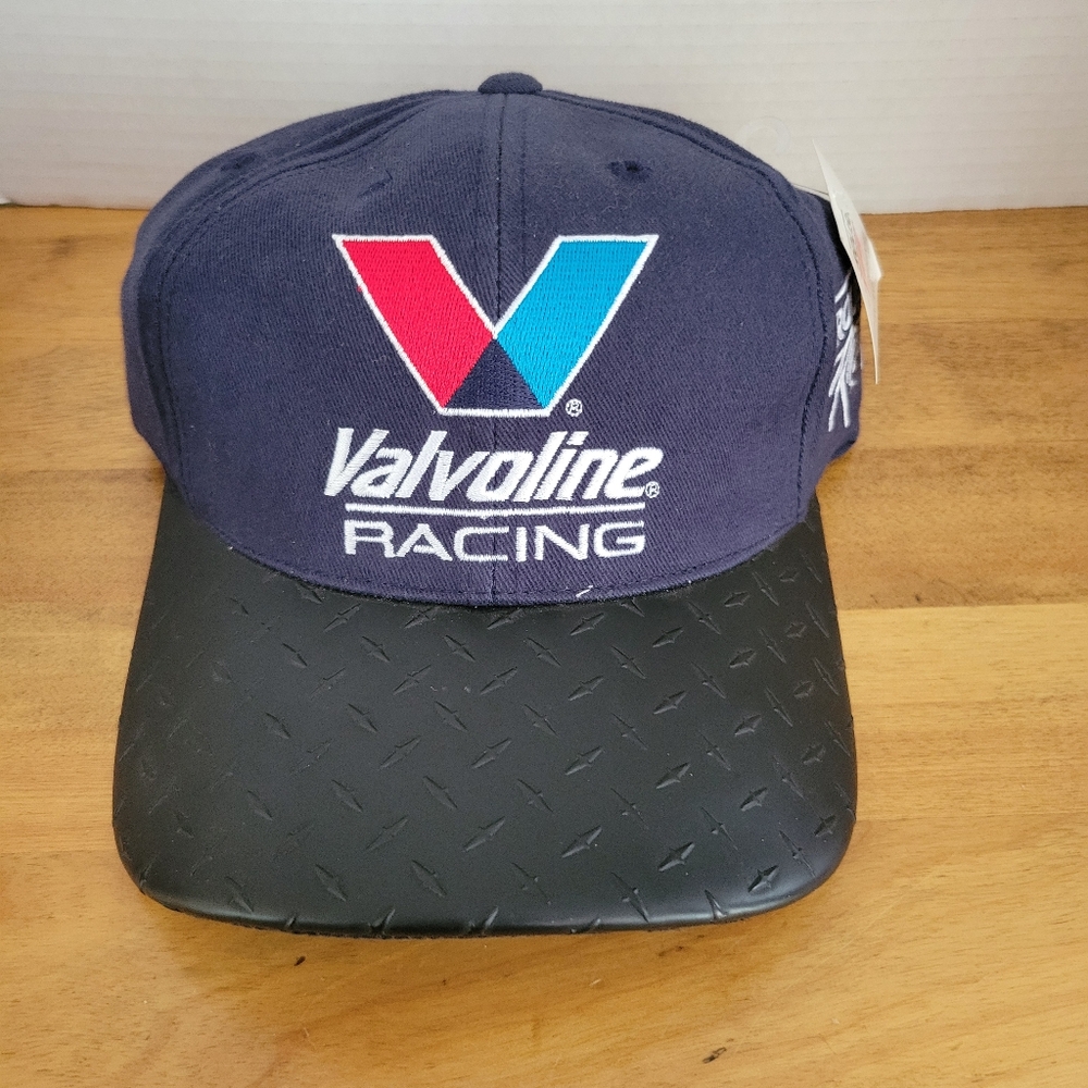 Vintage Valvoline Roush Racing Hat Cap With Tire Like Brim/Bill Nascar NWT NOS